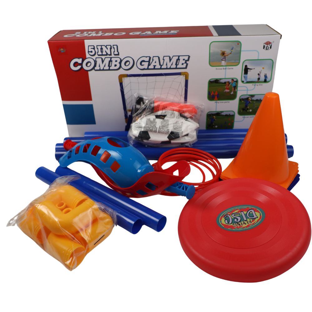 5-in-1 Outdoor Sports Combo – Fun Activity Game Set for Kids