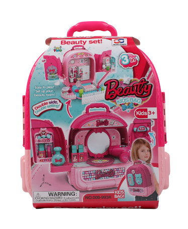 Makeup 3 an 1 back pack Beauty set toy games toys for girl