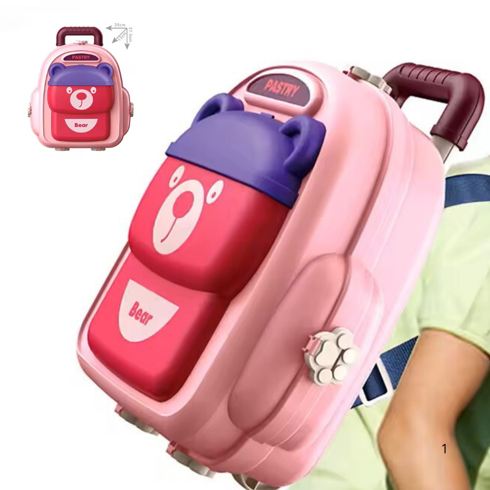 3-in-1 Pastry Play Set Backpack – DIY School Bag Bakery  Toy (29 pcs)