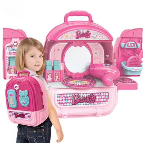 Makeup 3 an 1 back pack Beauty set toy games toys for girl