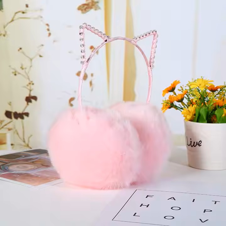 "Cat Ear Fluffy Earmuffs – Stylish, Warm & Adorable Winter Accessory"  This title highlights the fashionable cat-ear design, **cozy warmth, and **cute aesthetic to a