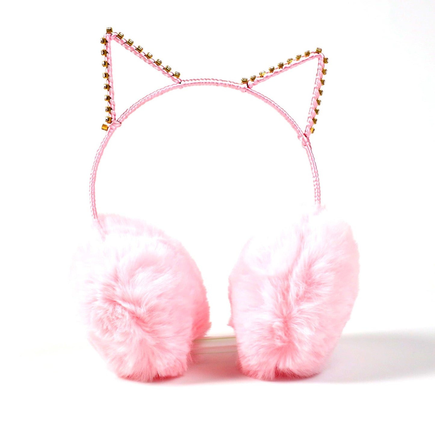 "Cat Ear Fluffy Earmuffs – Stylish, Warm & Adorable Winter Accessory"  This title highlights the fashionable cat-ear design, **cozy warmth, and **cute aesthetic to a