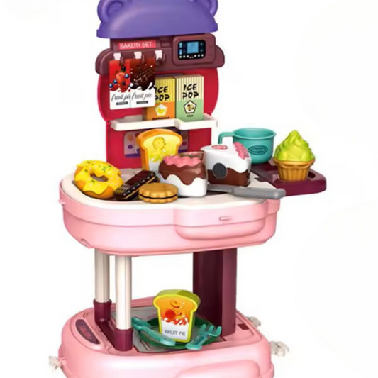 3-in-1 Pastry Play Set Backpack – DIY School Bag Bakery  Toy (29 pcs)