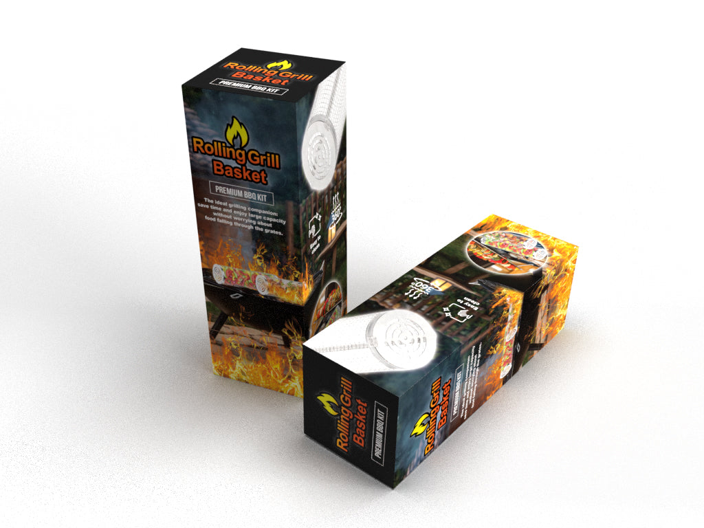 Rolling Grilling Baskets for Outdoor Grilling BBQ Grill Basket Stainless